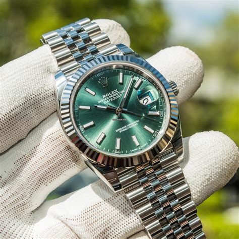 rolex datejust gold and green|new rolex datejust price guide.